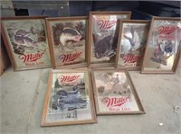 (7) Miller High Life Picture Mirrors - 15"Wx20 1/2