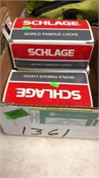 3 SCHLAGE ENTRY LOCKS W/ KEYS