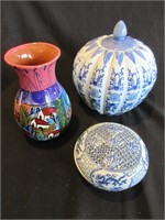 Three Art Pottery Collectables