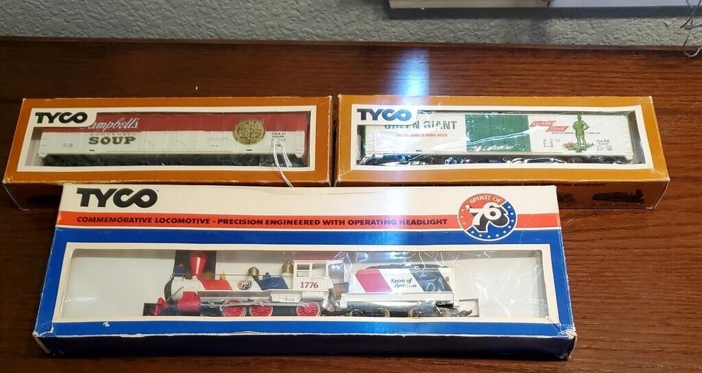 (3) Tyco HO Scale Train Cars In Boxes