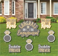 Congrats On The Engagement Yard/Outdoor Lawn Decor