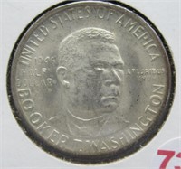 1946-D Booker T Washington silver half dollar.