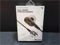 Sharper Image Dual-Driver Wireless Earbuds