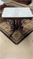 Walnut Victorian Marble Top Table