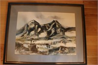Pat Carde, Mountain Town, Signed by Artist