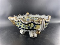 French style heavy compote dish, new 6.5" tall x 1