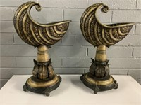 2 Metal Decorative Plant Stands, 24in Tall