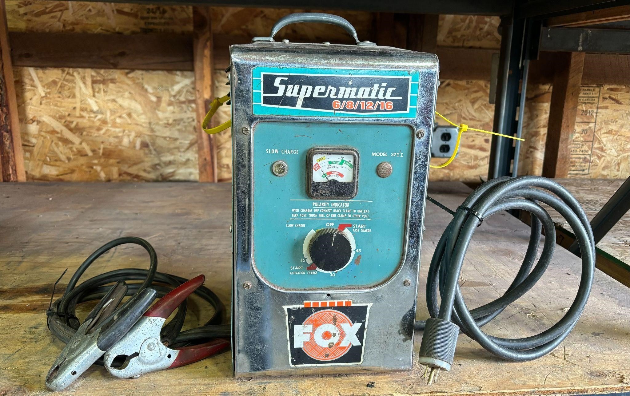 Fox Supermatic 1 Phase  Battery Charger Model 372I