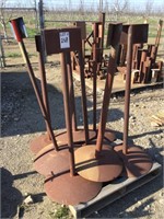 Pallet of (8) Iron Posts/Stands