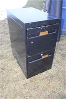 Retro 2 Drawer Metal File Cabinet