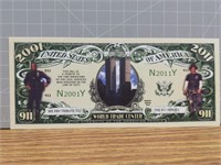 9/11 world trade center banknote