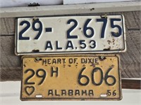 Lot of 2 vintage license plates