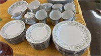 Noritake china set plates cups and bowls