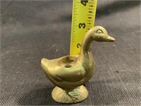 Vintage Brass Swan Candle Holder 3.5" H x 3" L