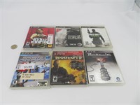 6 jeux pour Playstation 3 dont Medal of Honor