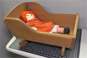 Doll Crib & Raggedy Ann