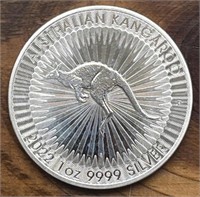 2022 1 Oz. .9999 Australian Kangaroo Silver Round