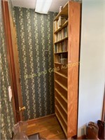 Homemade wooden bookshelf