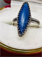 sterling silver ring w/ sodalite stone