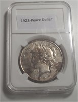 1923 PEACE $1 DOLLAR 90% SILVER US COIN