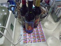 ELVIS STAMPS AND COLLECTIBLE BOTTLES