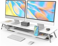 Fenge Dual Monitor Stand, Monitor Stands Riser