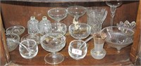 18 Pieces Assorted Clear Glassware