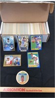 Various baseball trading cards, not verified