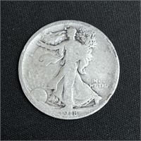 1918 Walking Liberty Silver Half Dollar