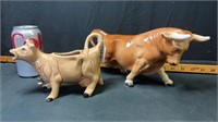 Vintage Bull and Cow
