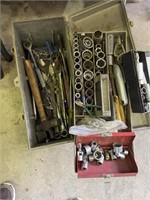 Gray tool box full tools