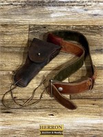 Leather Belt w/Holster