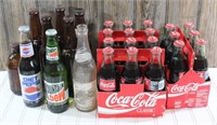 Assortment of Soda & Beer Bottles