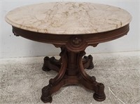 Victorian marble top side table