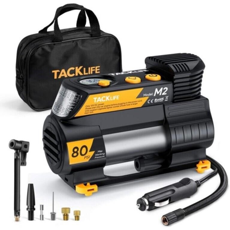 Tacklife M2 12V DC Digital Auto Tire Inflator