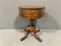 Round Side Table w/ 10 Drawers