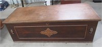 Antique cedar lined chest. Measures 15" h x 45" w