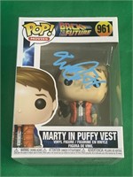 Extremely rare, Michael J. Fox autographed pop