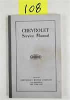 Chevrolet 1919 Service Manual Book