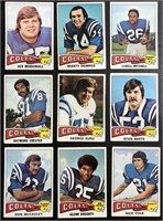 LOT OF (9) 1975 TOPPS FOOTBALL CARDS (BALTIMORE CO