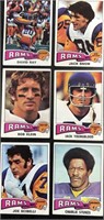 LOT OF (6) 1975 TOPPS FOOTBALL CARDS (LOS ANGELES