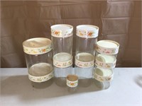Flower canisters set