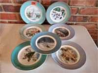 1970's Avon Christmas plates (7)