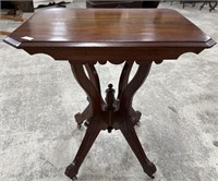 Vintage Victorian Eastlake Mahogany Parlor Table