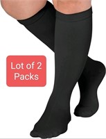 Lot of 2 Packs - Diabetic Compression Socks, Small