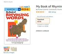 My Book of Rhyming Words Paperback