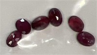 (6) jeweled BURMA Ruby stones 6.01 CT