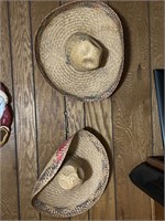 Pair of Vintage Sombrero Hats