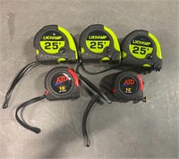 Pack of 5 Tape Measure