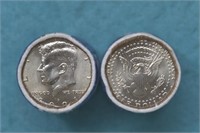 2001 and 2001D Rolls of JFK Halves